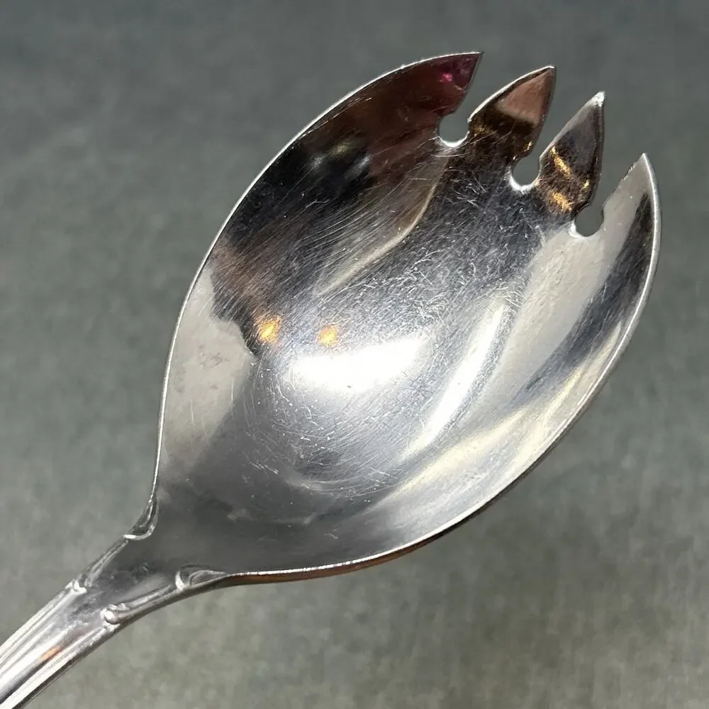 Vintage Queens Court Spork Serving Spoon Fork 11” Stainless Steel Japan MCM